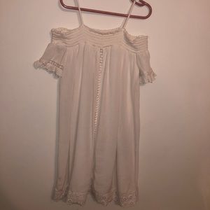 girls white off the shoulder dress
